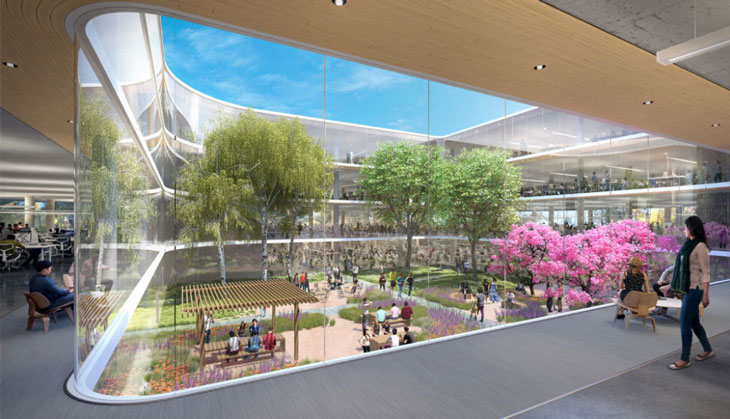 Apple строит «город 21 века» – громадное здание в форме кольца