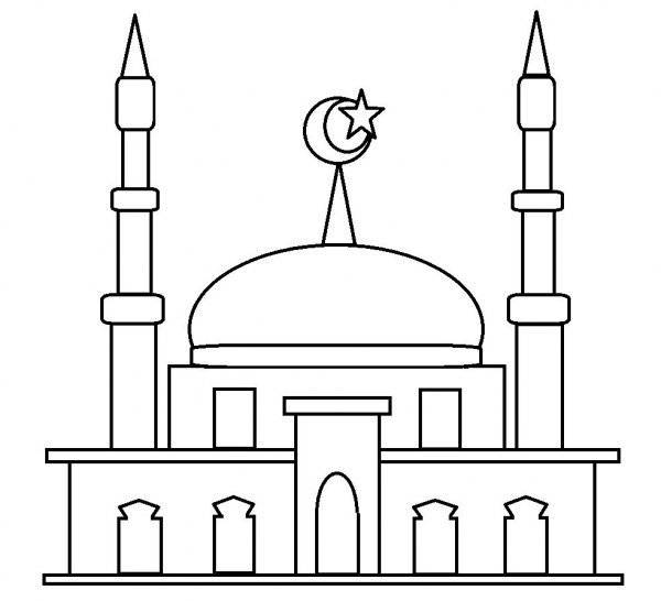 Мечеть рисунок карандашом легкий 