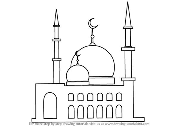 Как нарисовать мечеть 