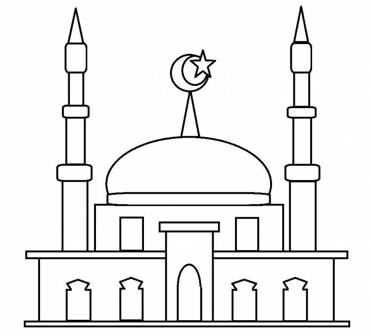 Мечеть рисунок 