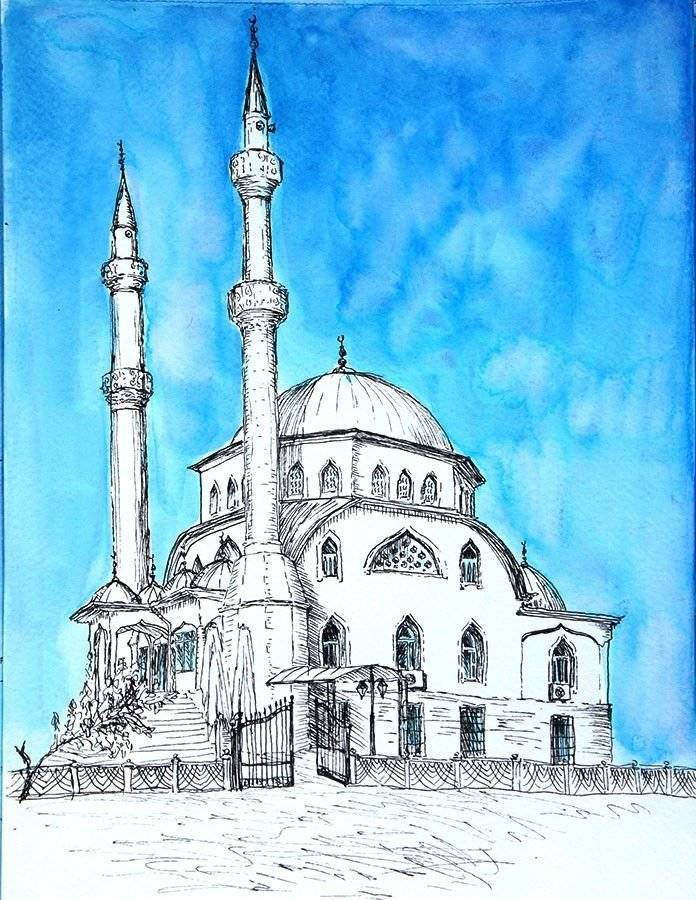 Идеи для срисовки мечеть 