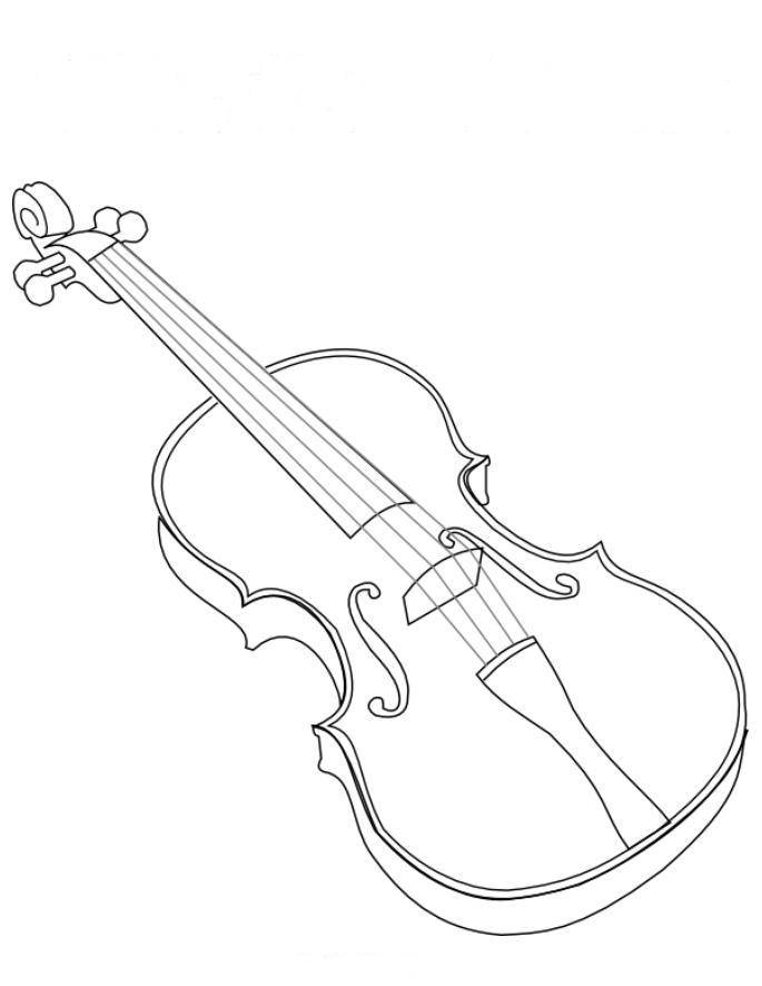 Раскраска на тему Музыка и Музыкальные инструменты