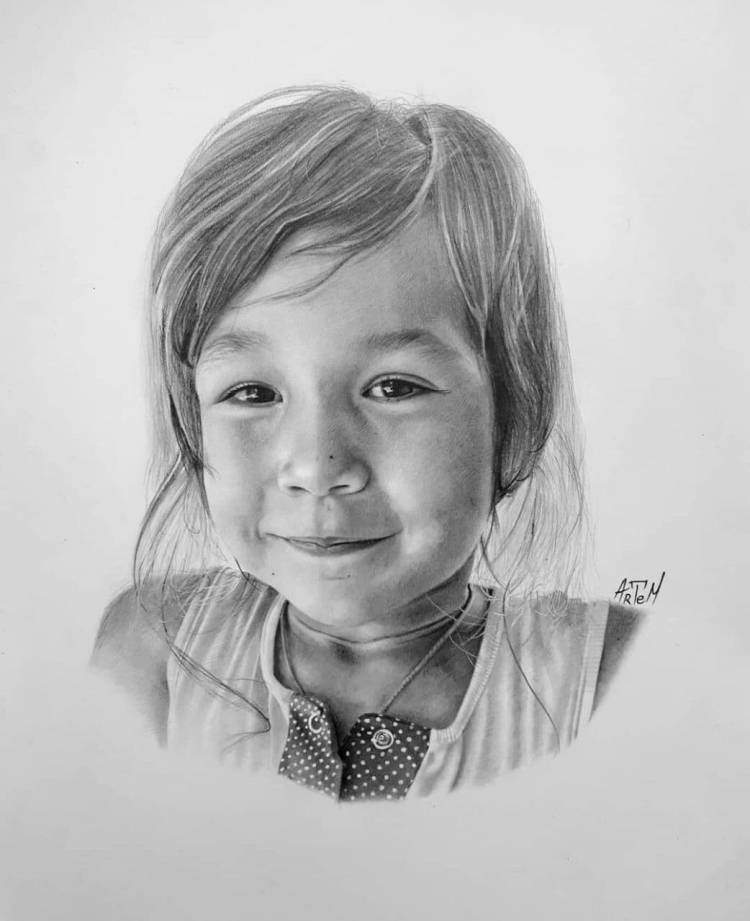 Портрет Маленькой Девочки, Рисунок