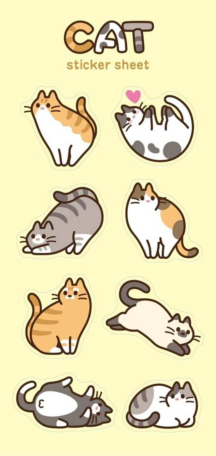 Котики для срисовки