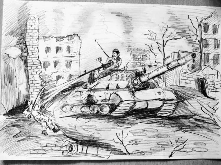 Раскраски Сталинградская битва детские 
