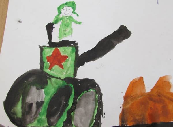 Рисунки детей Сталинградская битва