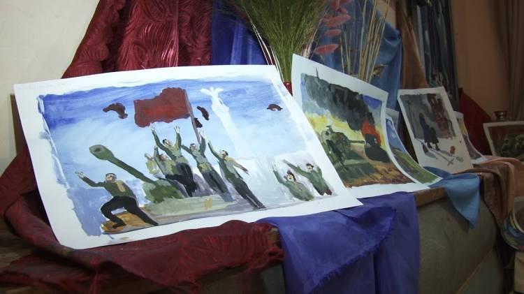 Рисунки о Сталинградской битве юных художников из Волгограда увидят в Европе