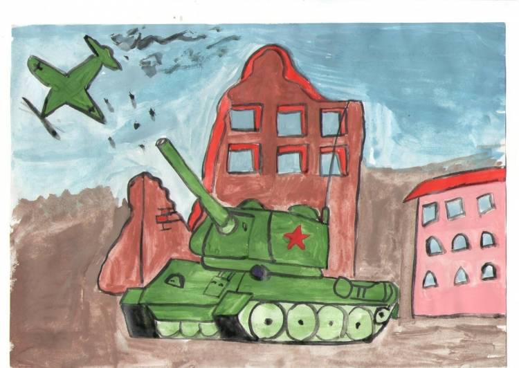 Рисунок на тему Сталинградская битва