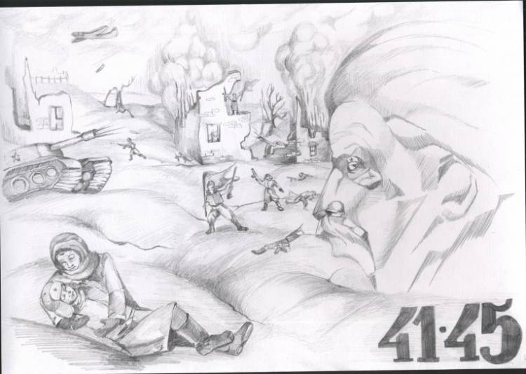 Сталинградская битва рисунок карандашом Рисунки карандашом поэтапно