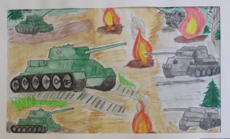 Сталинградская битва рисунки легкие