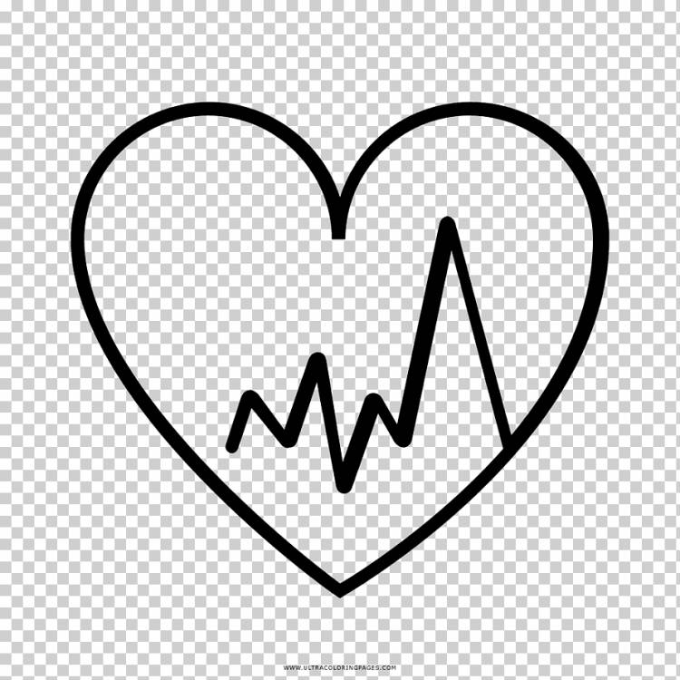 Heart Ritmo cardíaco Drawing Раскраска, сердце, любовь, текст, логотип png