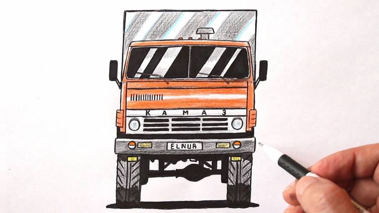 How to Draw a Kamaz