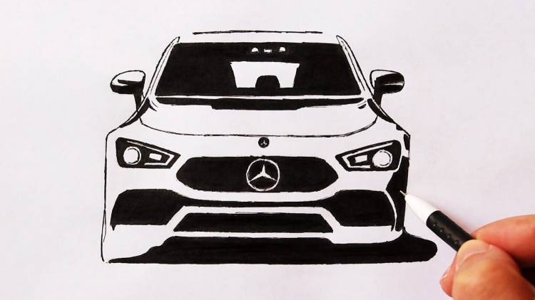 How to draw a Mercedes