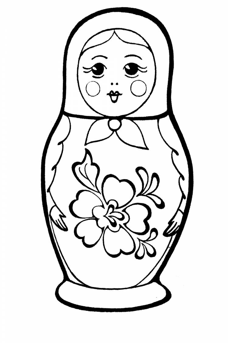 Nesting dolls drawing, Nesting dolls, Coloring pages