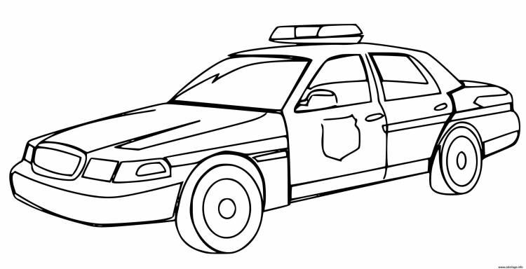 Машина полиции для срисовки