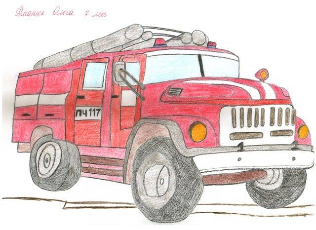 Продолжается конкурс рисунков «Мой папа пожарный»