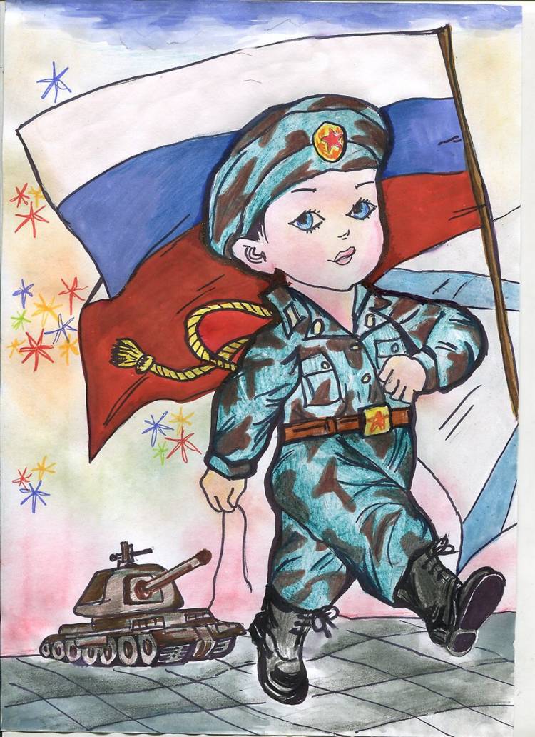 Рисунок на 23 7 класс. Рисунки на военную тему. Рисунок ко Дню защитника Отечества. Военная тематика для детей. Патриотический рисунок.