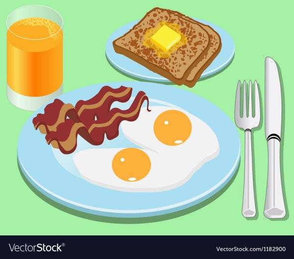 Рисунок мой завтрак 