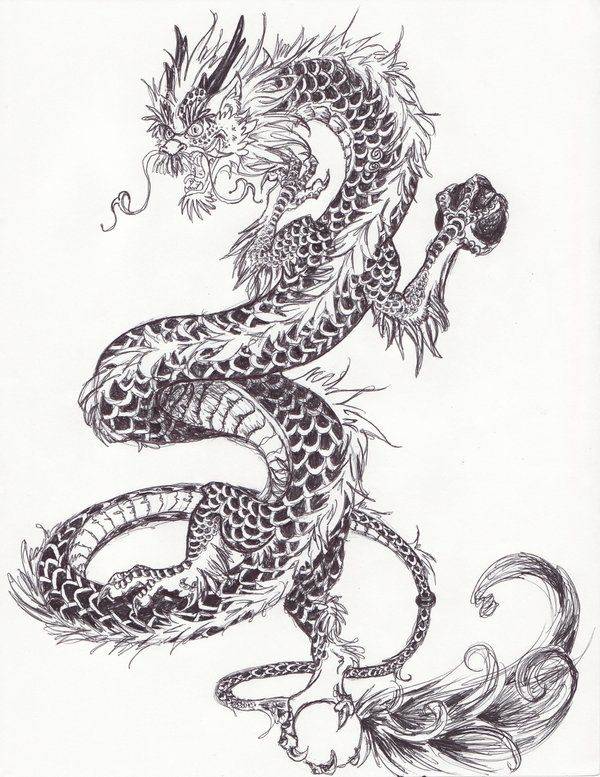 Chinese dragon detailed by Nela-G on deviantART