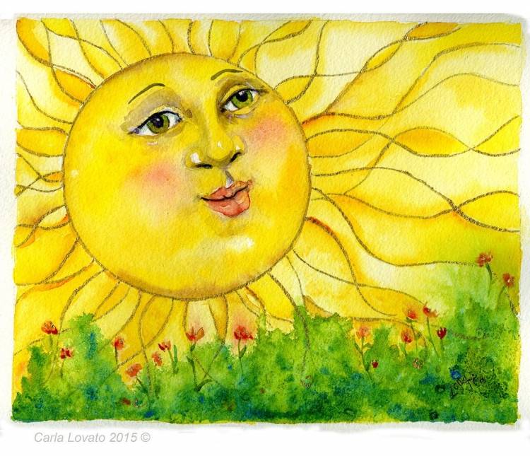 Рисунок на тему Солнечный день