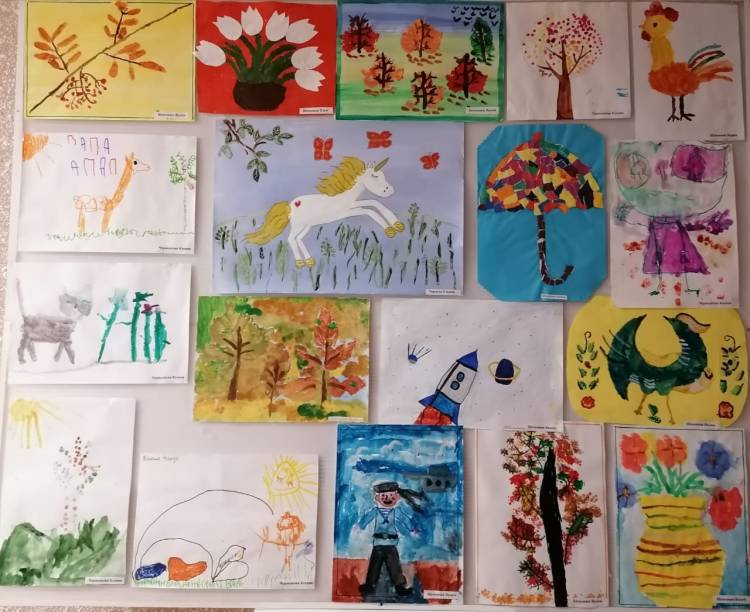 Дети заполярных росгвардейцев нарисовали красочные рисунки к Международному дню защиты детей