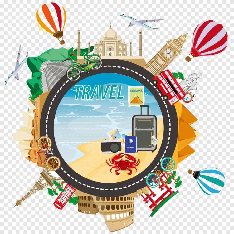 Глобус путешествия ориентир, Иллюстрация путешествия Туризм, Иллюстрация путешествия Путешествия, пляж, плакат png