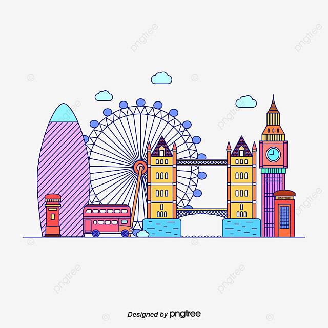 Башни Великобритании Лондоне туристических городов Лондонский глаз PNG , лондон, в Великобритании, туризм PNG картинки и пнг рисунок для бесплатной загрузки