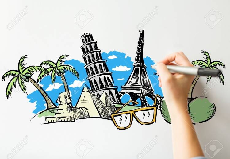 Рисунок на тему туризм