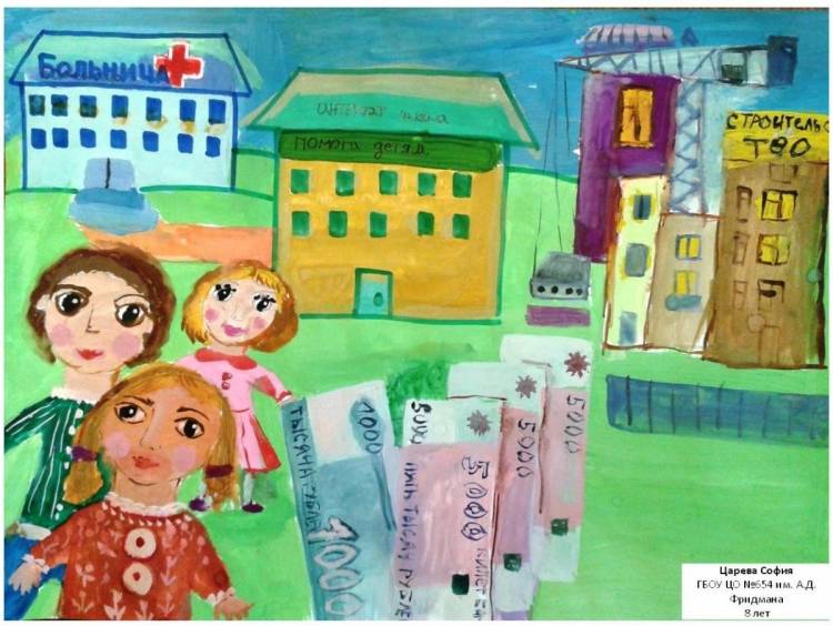 Мир финансов глазами детей рисунок