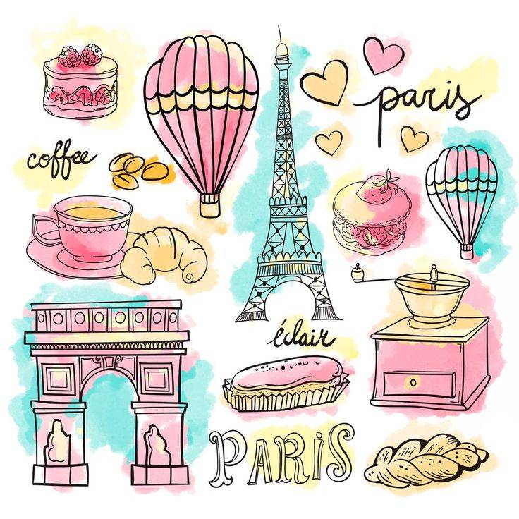 Картинки на тему путешествия, париж, эйфелева башня, воздушный шар