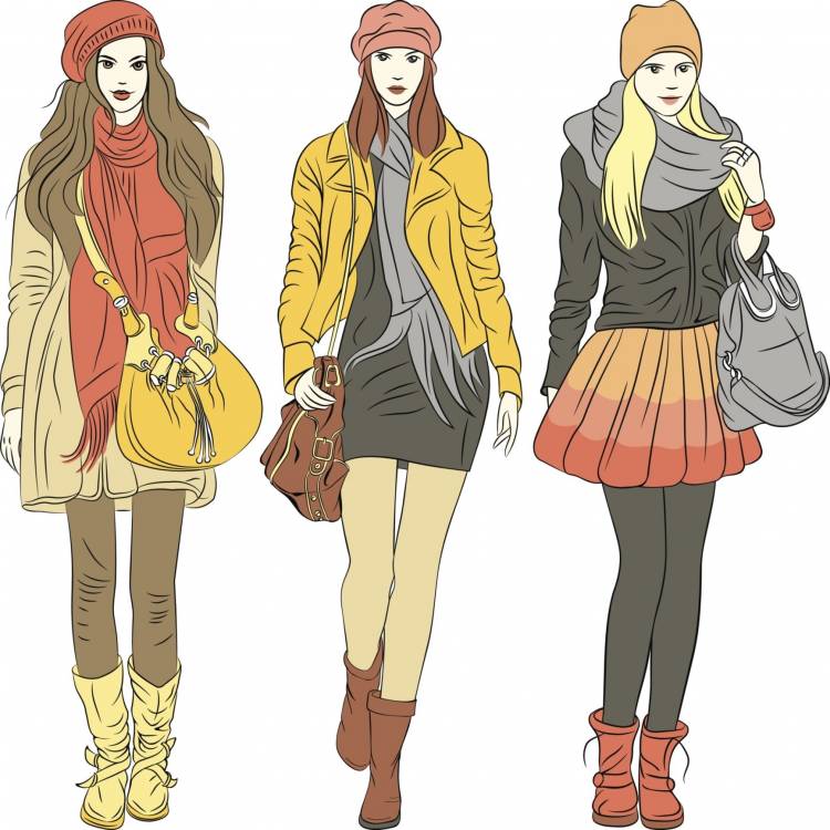 Осенний стиль одежды для девушек