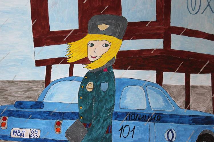 В Салде стартовал конкурс детского рисунка «Полиция глазами детей» » вСалде