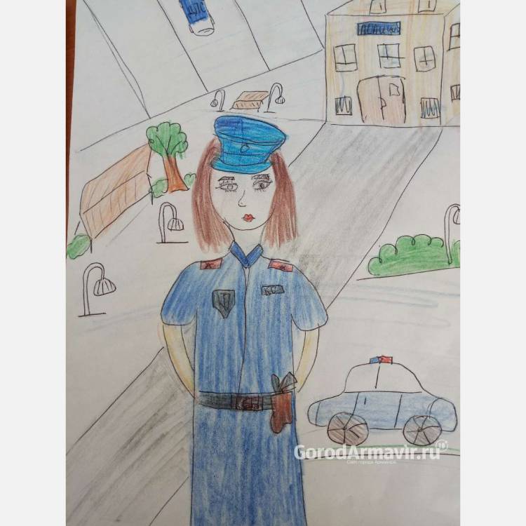 В Армавире стартовал Всероссийский конкурс детского рисунка Мои родители работают в полиции