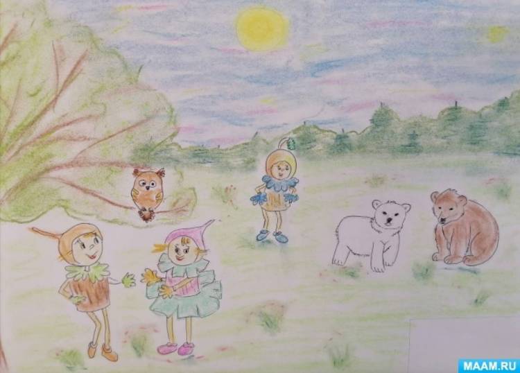 Фотоотчет об участии в конкурсе детского рисунка «Эколята