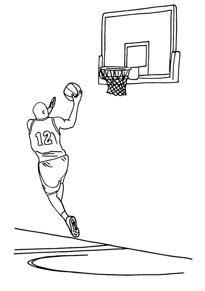 Рисунок на тему спорт баскетбол 