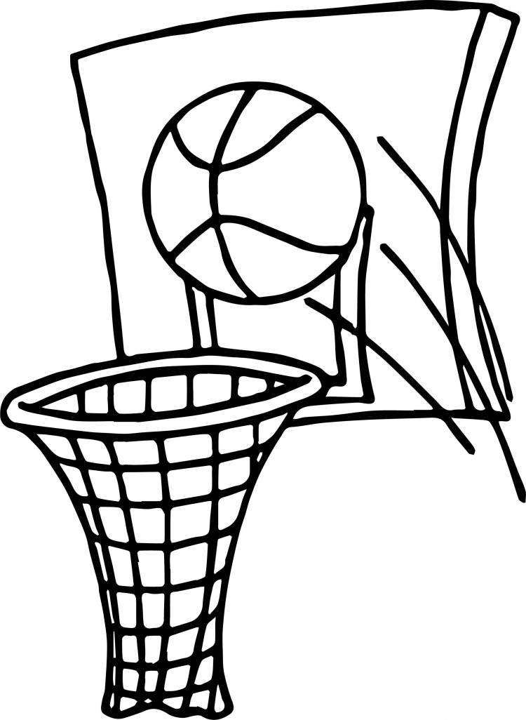 Рисунок на тему баскетбол легкий 