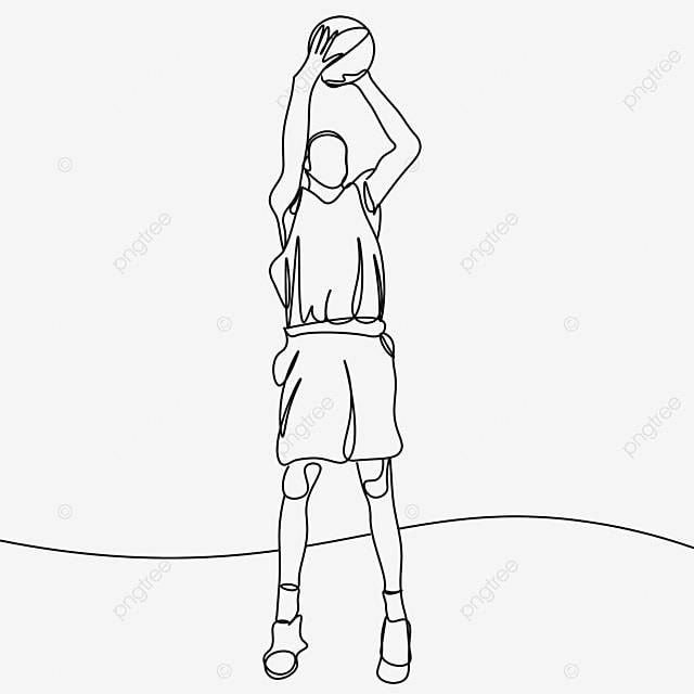 рисунок Lineart баскетболист стрельба PNG , рисунок баскетбола, рисунок крыла, рисунок уха PNG картинки и пнг PSD рисунок для бесплатной загрузки