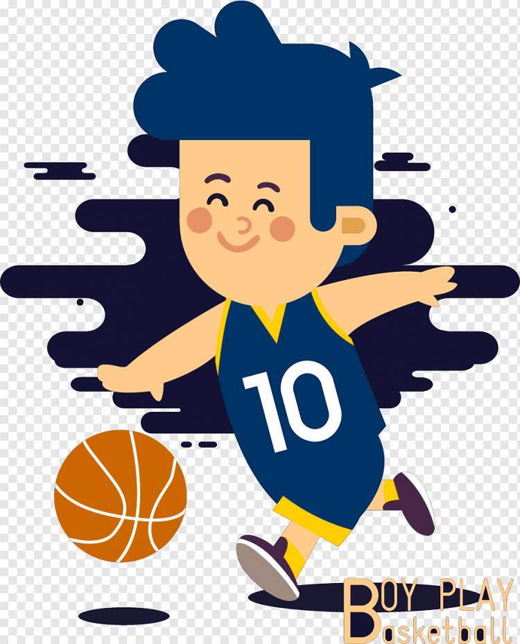 детство рисунок мальчик играть в баскетбол, png