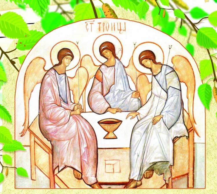 Рисунок на тему троица легко 
