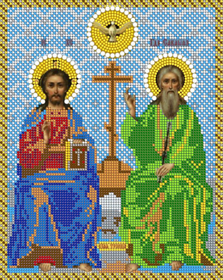 СХЕМА вышивания бисером икона Святая Троица