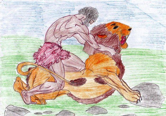 Детские рисунки по мифам Древней Греции для учеников