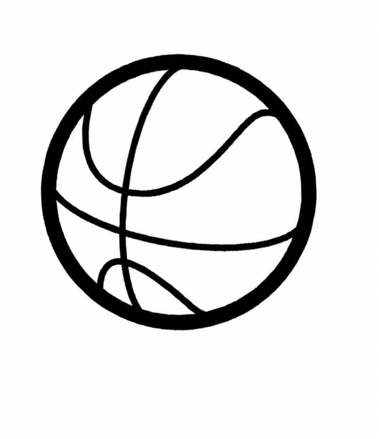 Баскетбольный мяч мяч баскетбол спорт Скачать раскраски для мальчиков