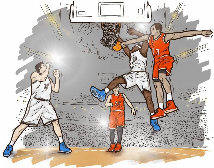 Рисунок на тему баскетбол