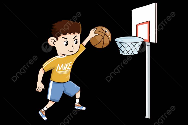 Детский баскетбольный матч PNG , Шесть один