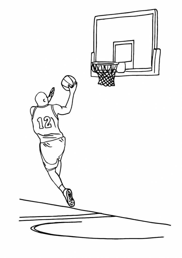 Рисунок на тему баскетбол карандашом