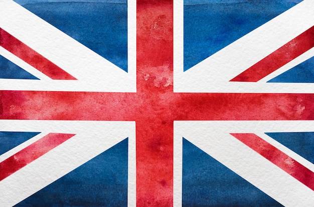 Красивый рисунок флага великобритании