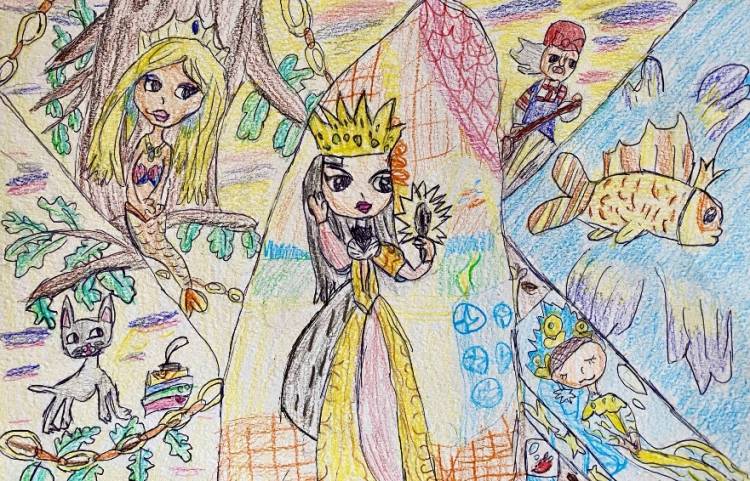 Лучшие работы Всероссийского конкурса детского рисунка, посвящённого творчеству А