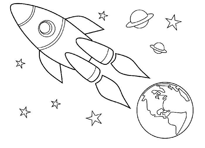 Рисунки космоса для срисовки 