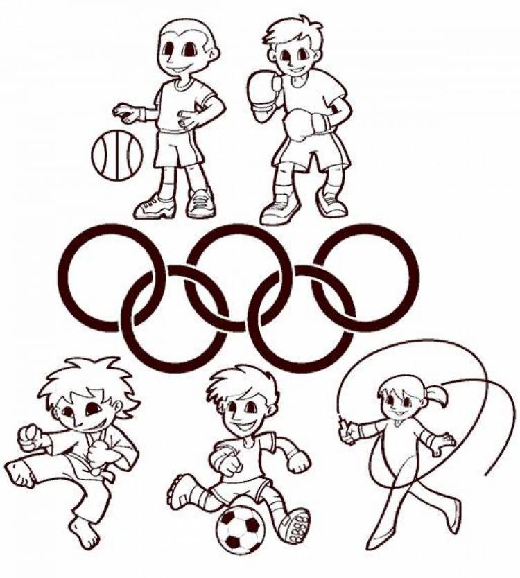 Раскраски Олимпийские игры 