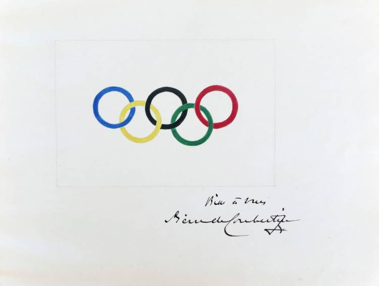 Оригинальный рисунок олимпийских колец продан за